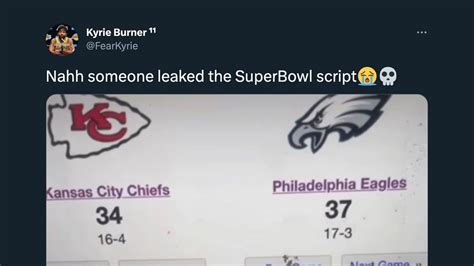 nfl super bowl script leaked|Fans Going Crazy After CBS Executive Shared Super。